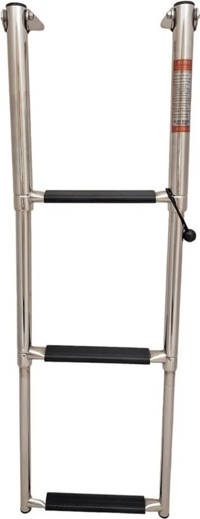 Échelle télescopique inox 875 mm Hollex : Remontez à bord sans effort