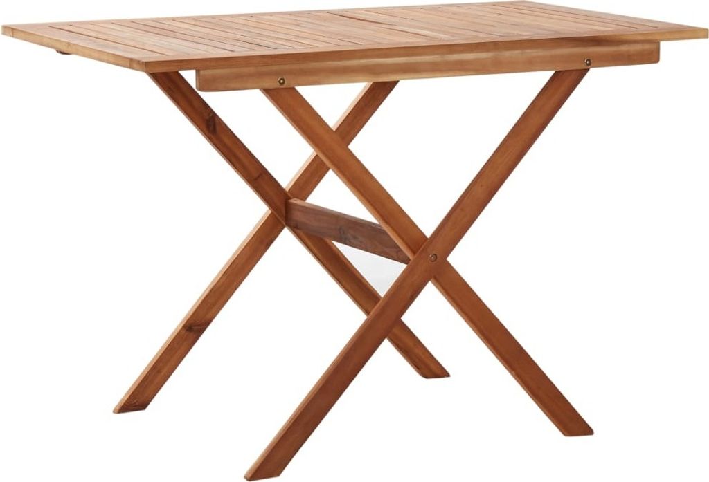 ZMH Gartentisch 110x67x74 cm Massivholz Akazie