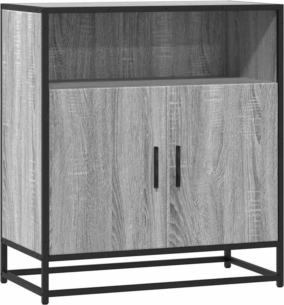 Credenza Sonoma Grigia 68x35x76 cm | Organizza la tua Casa con Stile
