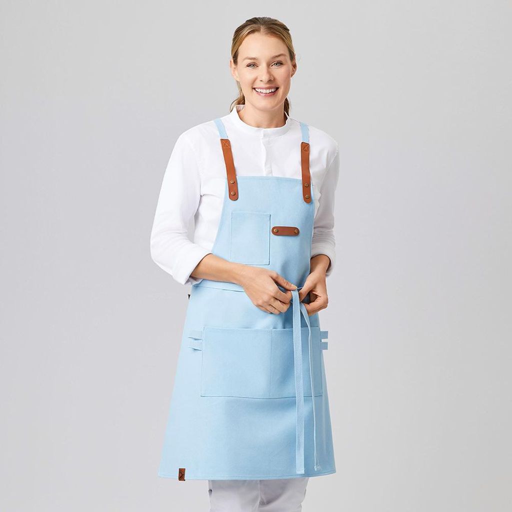 Latzschürze Canvas 70 x 80 cm light blue : light blue : Produktbild 