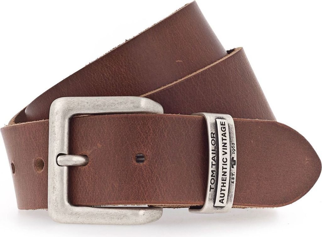 TOM TAILOR Men's Belt 4.0 W95 Cognac Produktbild 