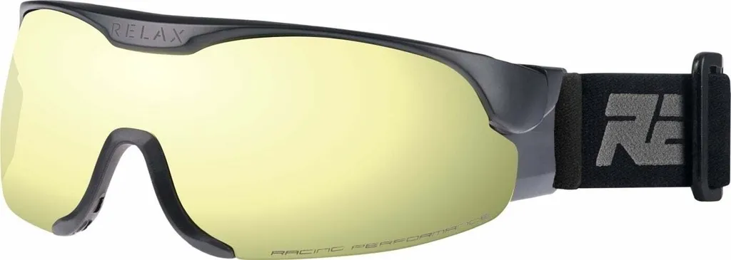 Lunettes de ski avec écran miroir or Relax Cross pour grand soleil
