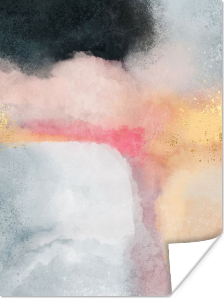 MuchoWow Poster Malerei - Abstrakt - Design 120x160 cm - Wandbilder