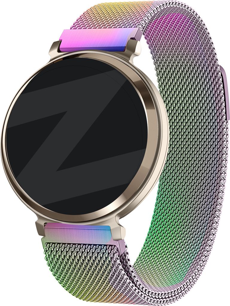 Bandz Milanese Loop Band – Milanese Smartwatch-Armband 14 mm mit Magnetverschluss passend für Garmin Lily 2 (nur zweite Version) – Perle