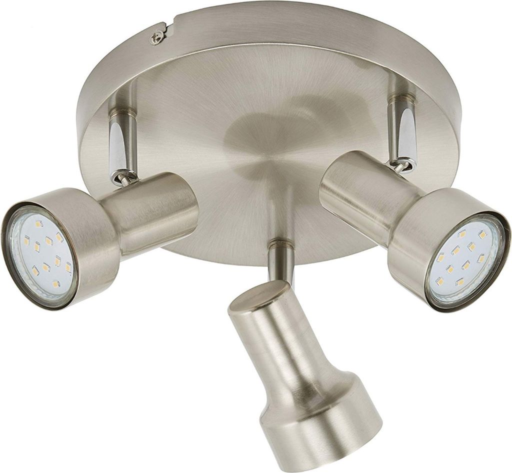 BRILONER Spot SUB Deckenleuchte 3xLED GU10 3W matt-nickel Produktbild 