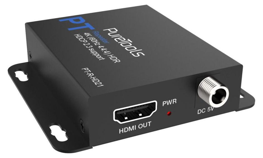 Purelink HDMI Repeater PT-R-HD21 HDMI2.0,4K/60Hz,18Gbit/s,Jitter Cleaner