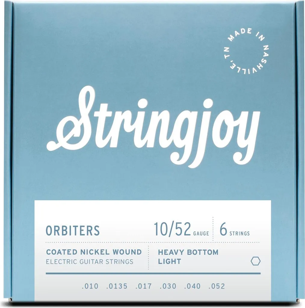 Cordes Orbiters Stringjoy 10-52 pour Guitare Électrique Longue Durée 1052