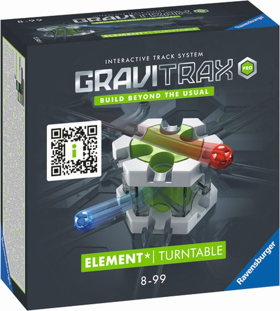 Ravensburger GraviTrax PRO Element Turntable 22433 - GraviTrax Erweiterung für deine Kugelbahn - Murmelbahn und Konstruk