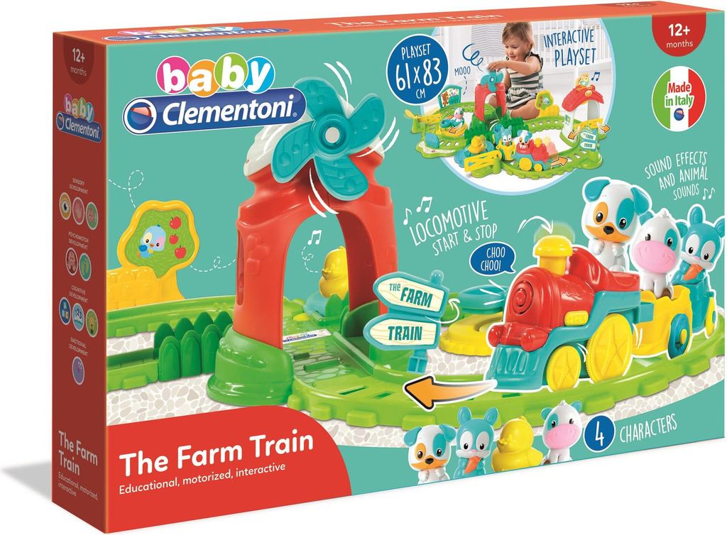 CLEMENTONI BABY Interaktivní hrací sada vláček na farmě se Obrázek produktu 