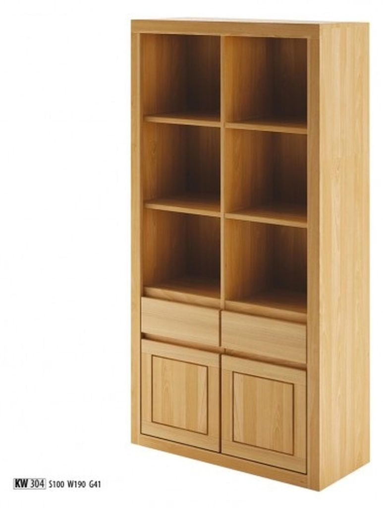 Wandschrank Holz Schränke Vitrine Wand Regale Wohnzimmer Handarbeit Massivholz