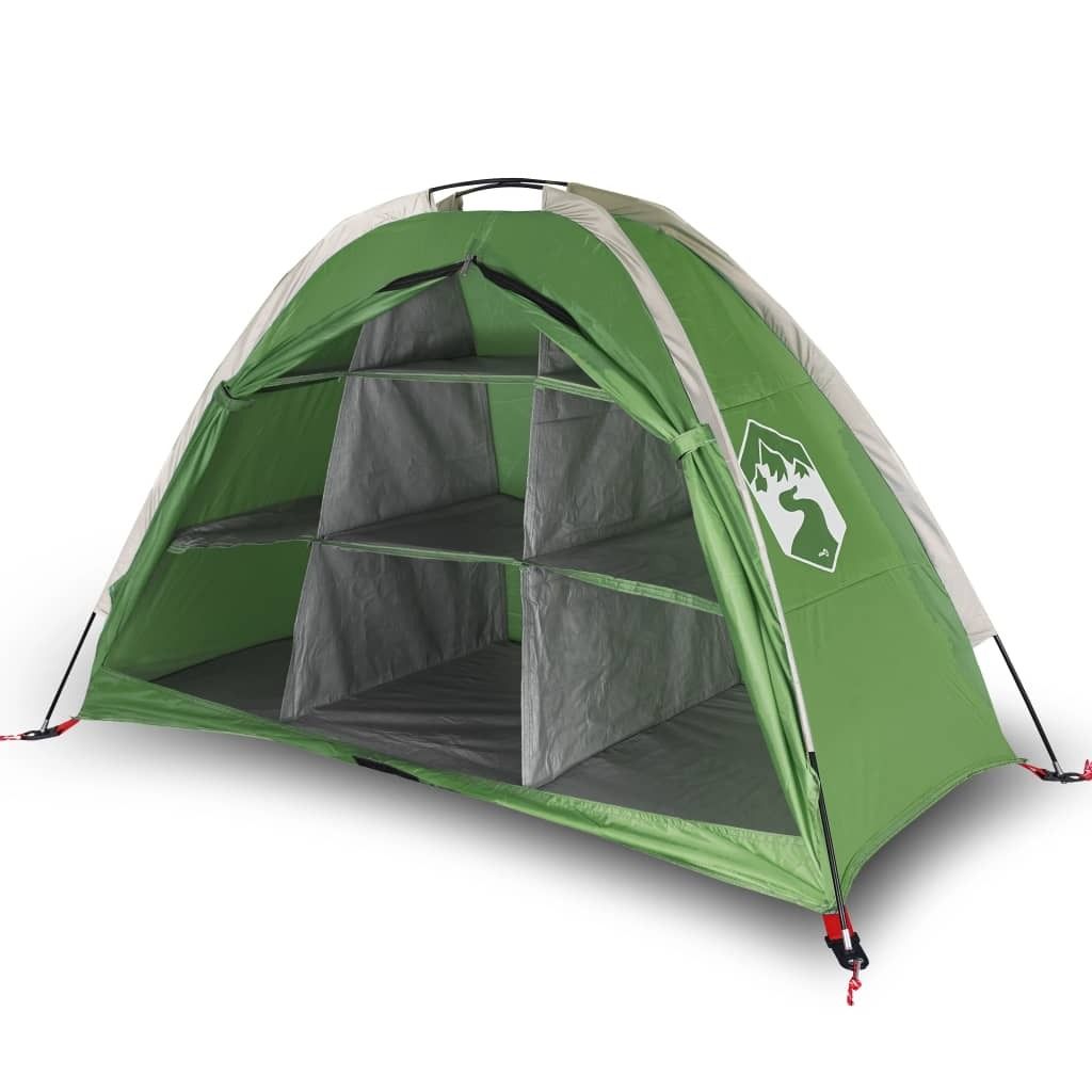 vidaXL Tente d'organisation de camping 9 compartiments Vert Image du produit 