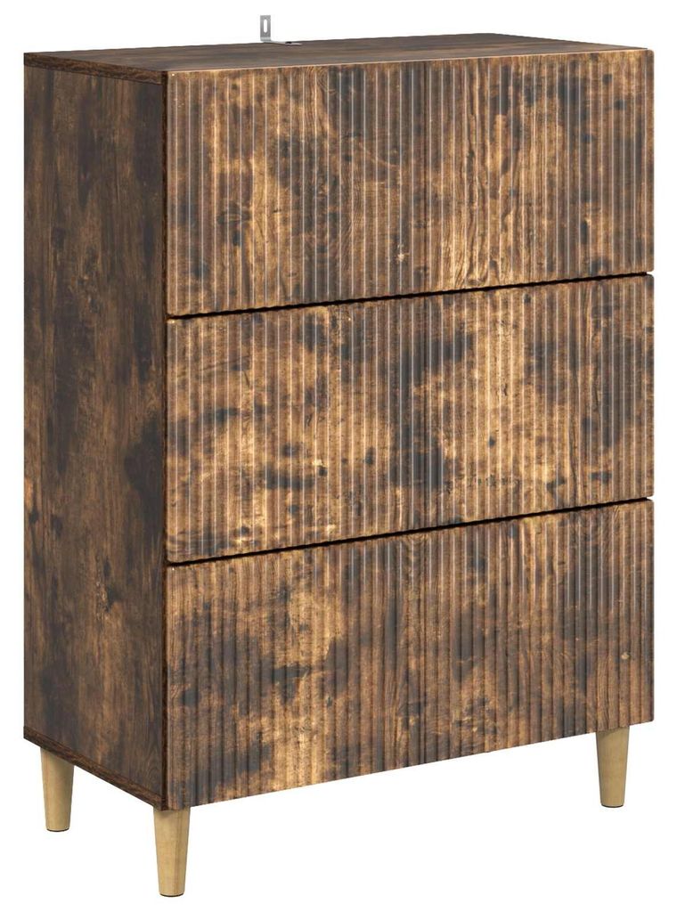 Schubladenschrank Geräucherte Eiche 66 x 34,5 x 90 cm - Kommoden DE2254