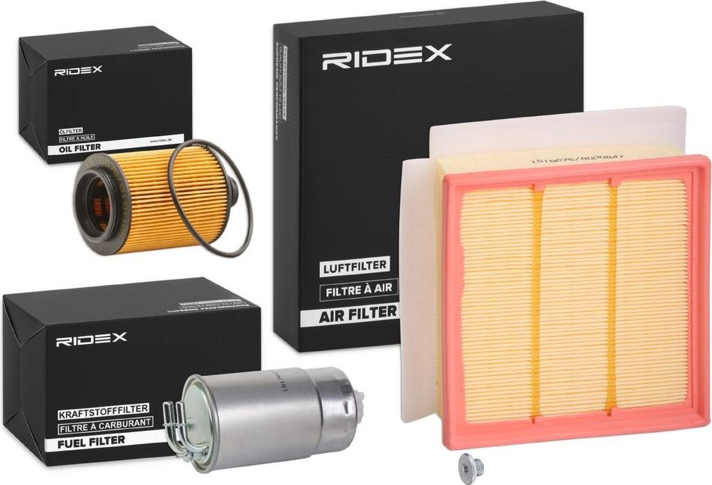 RIDEX Filterset Inspektionspaket Filtersatz für OPEL Corsa D Schrägheck (S07) für VAUXHALL Corsa Mk III (D) Schrägheck (S07)