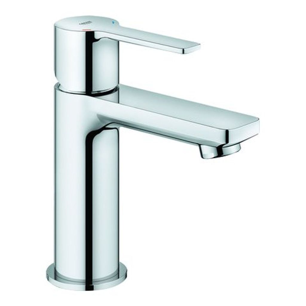 Grohe Lineare Einhand Waschtischbatterie, XS-Size, Push-Open Ablaufgarnitur, Ausladung 107mm, 23791001