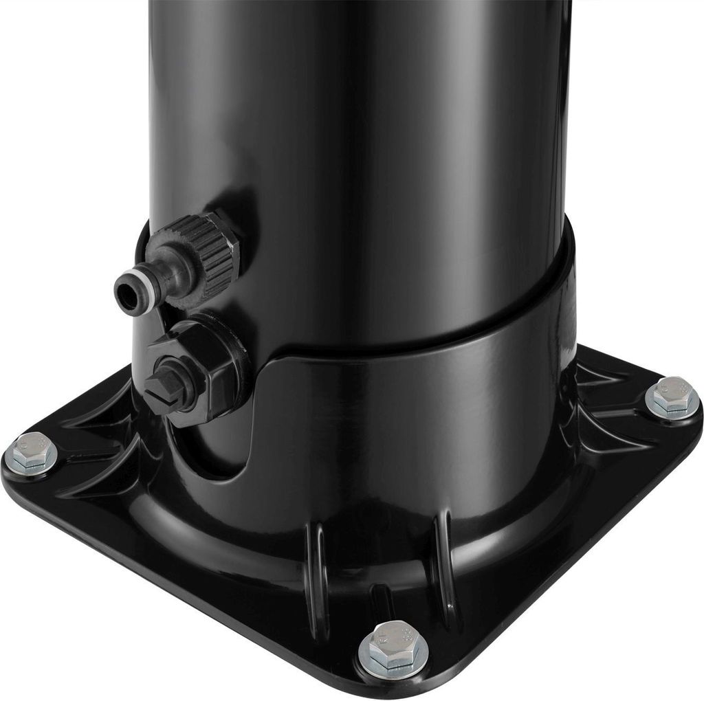 Juskys Solardusche Victoria 40 Liter - 225 cm - bis 60°C – mit schwenkbarem Duschkopf, Fußdusche & Gartenschlauch Anschluss Gartendusche Außen...