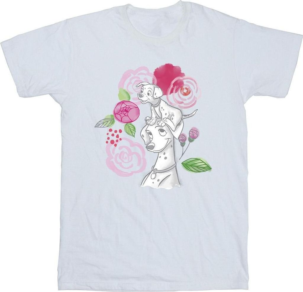 Disney - "101 Dalmatians" T-Shirt für Mädchen BI20529 (152-158) (Weiß)