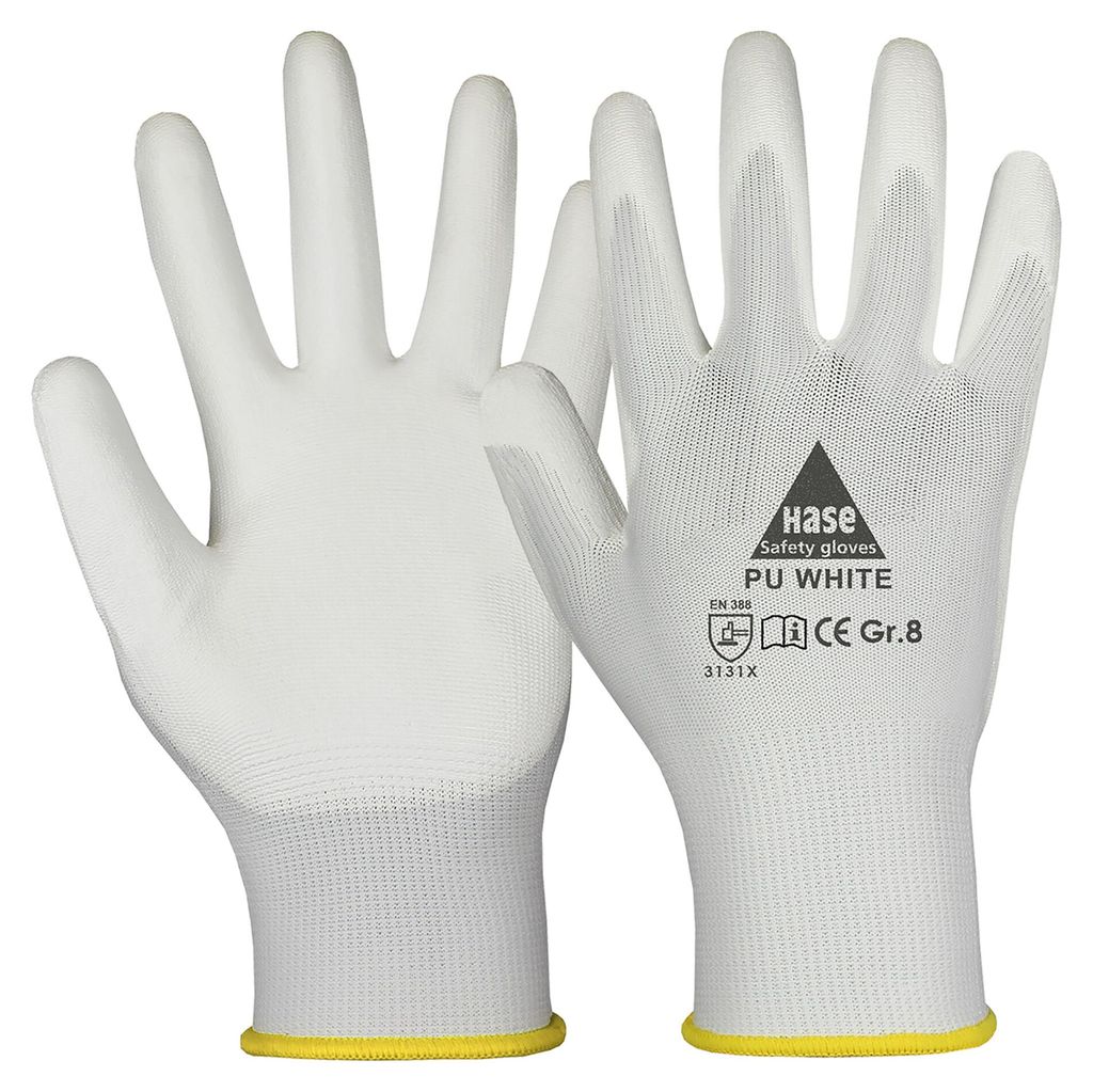 HASE SAFETY GLOVES Arbeitshandschuhe PU, Polyurethanwhite, Produktbild 
