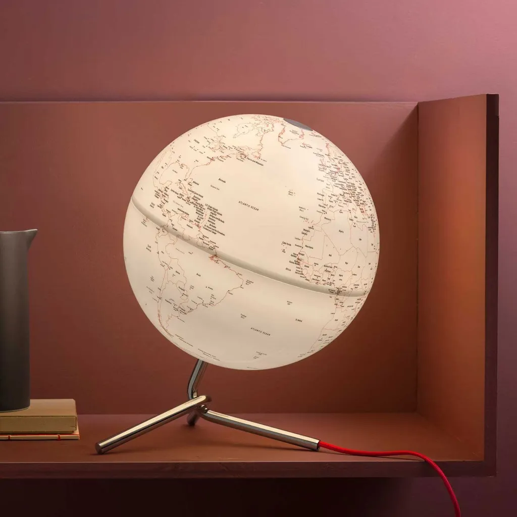 Globe terrestre ATMOSPHERE NODO éclairé - Cartographie moderne et précise