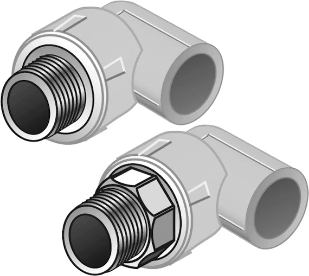 KE Kelit KE21 KELEN PP-RCT Gomito 90° 25x3/4" Maschio | Qualità Austriaca