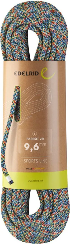 Corde escalade Edelrid Parrot 2R 9.6 mm 70m multicolore robuste