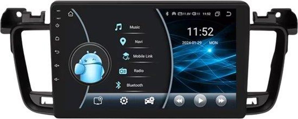 Autoradio mit Bluetooth und CarPlay für Peugeot 508 & 508SW (2011–2018) – Kompatibel mit Apple und Android – Stereoanlage – Navigationssys...