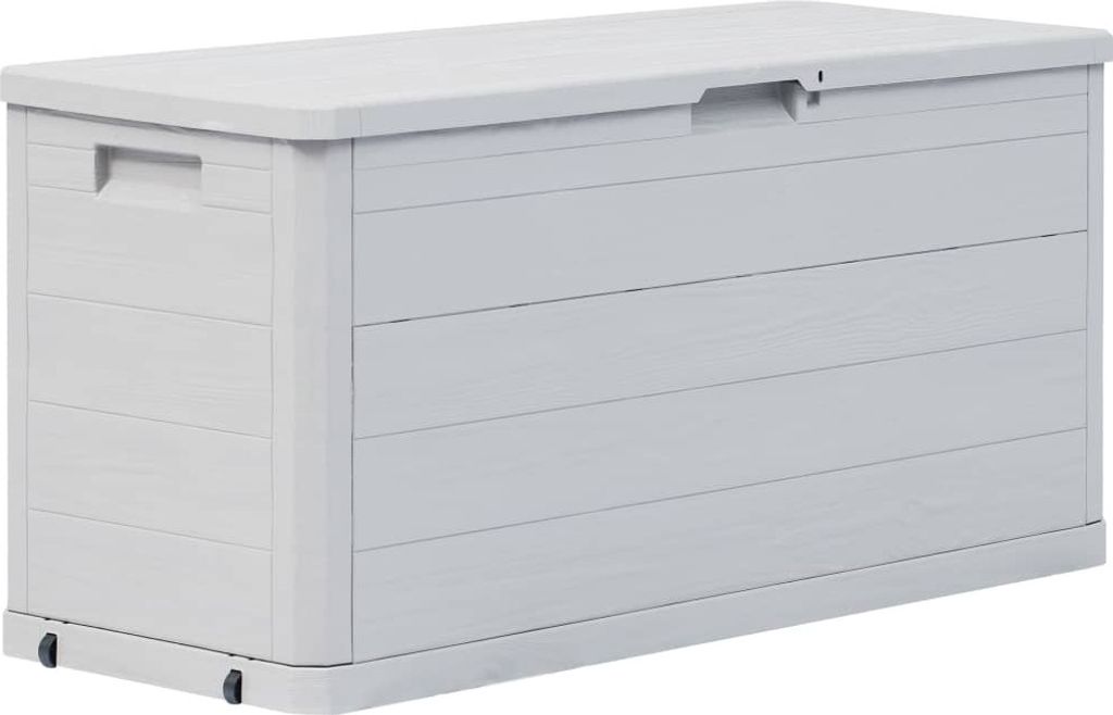vidaXL Garten Aufbewahrungsbox 280 L Hellgrau - Aufbewahrungsbox - Aufbewahrungsboxen - Kissenbox - Kissenboxen