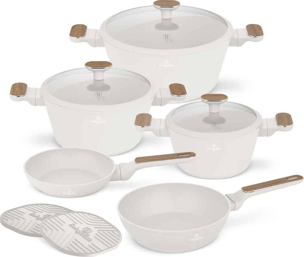 Berlinger Haus Antihaft-Kochgeschirr-Set, geschmiedetes Aluminium, Induktion, 10-teilig, TitanPro, Ergonomie und nordischer Stil, Sahara Nordic Col...