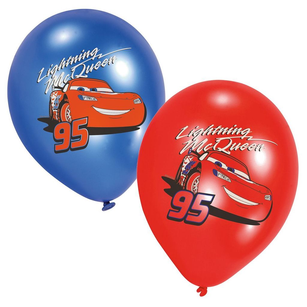 amscan Luftballons Disney PIXAR Cars rot/blau Ø27,5cm 6 Produktbild 