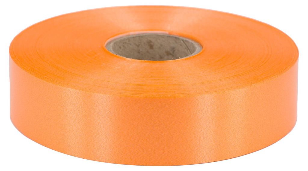 Geschenkband Ringelband 31mm x 100m Rolle Orange Produktbild 