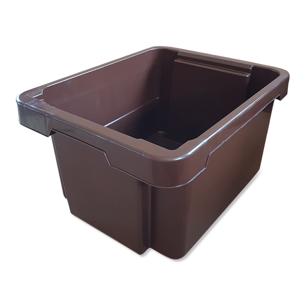 Aufbewahrungsbox mit Deckel Braun Kunststoff 19 L 28 x 22 x 39 cm (12 –