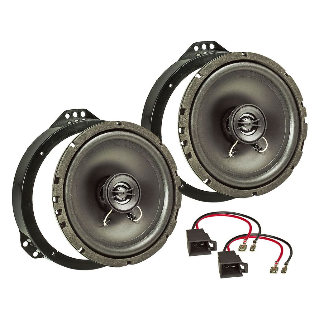 TA16.5-Pro Lautsprecher Einbau-Set kompatibel mit Opel Astra F Omega B Vectra B Zafira A B 165mm Koaxial System