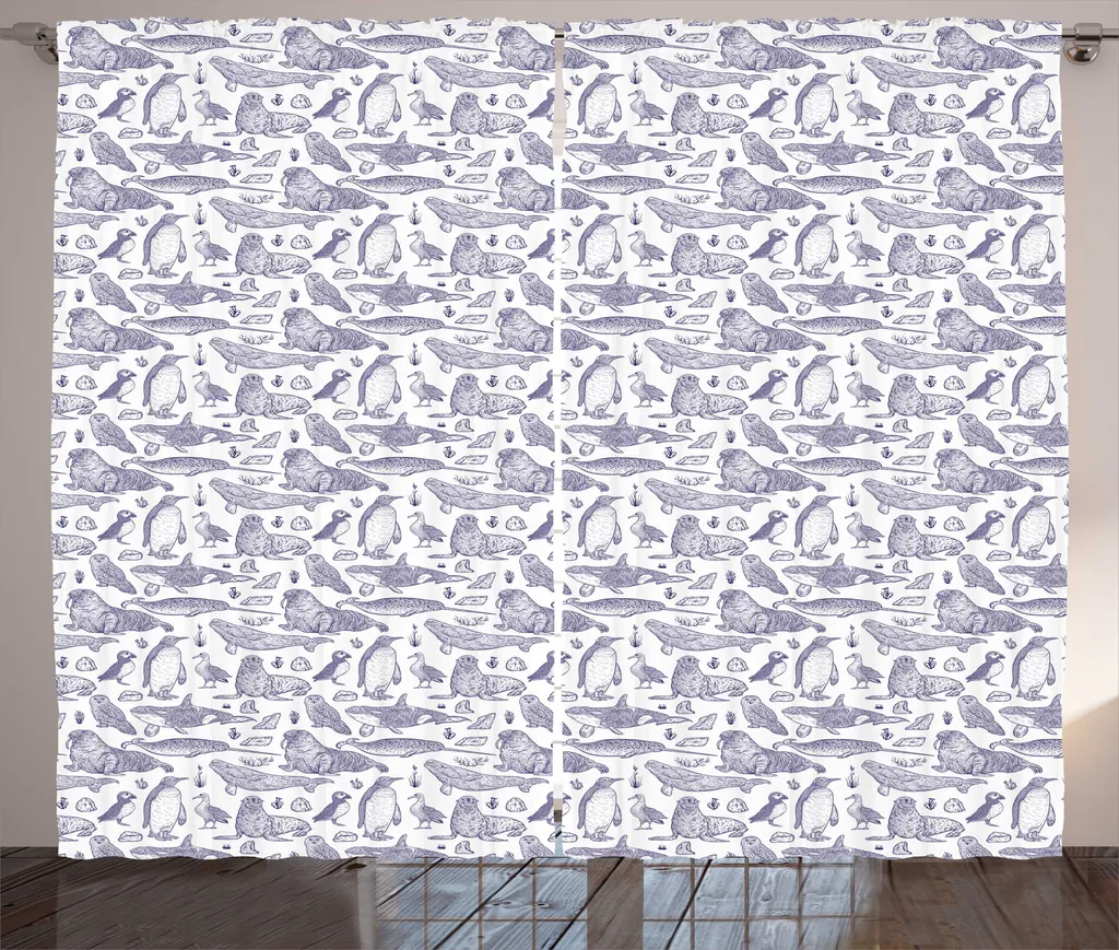 Rideau de Salon 280x225 cm pour Décoration Rustique et Ambiance Calme