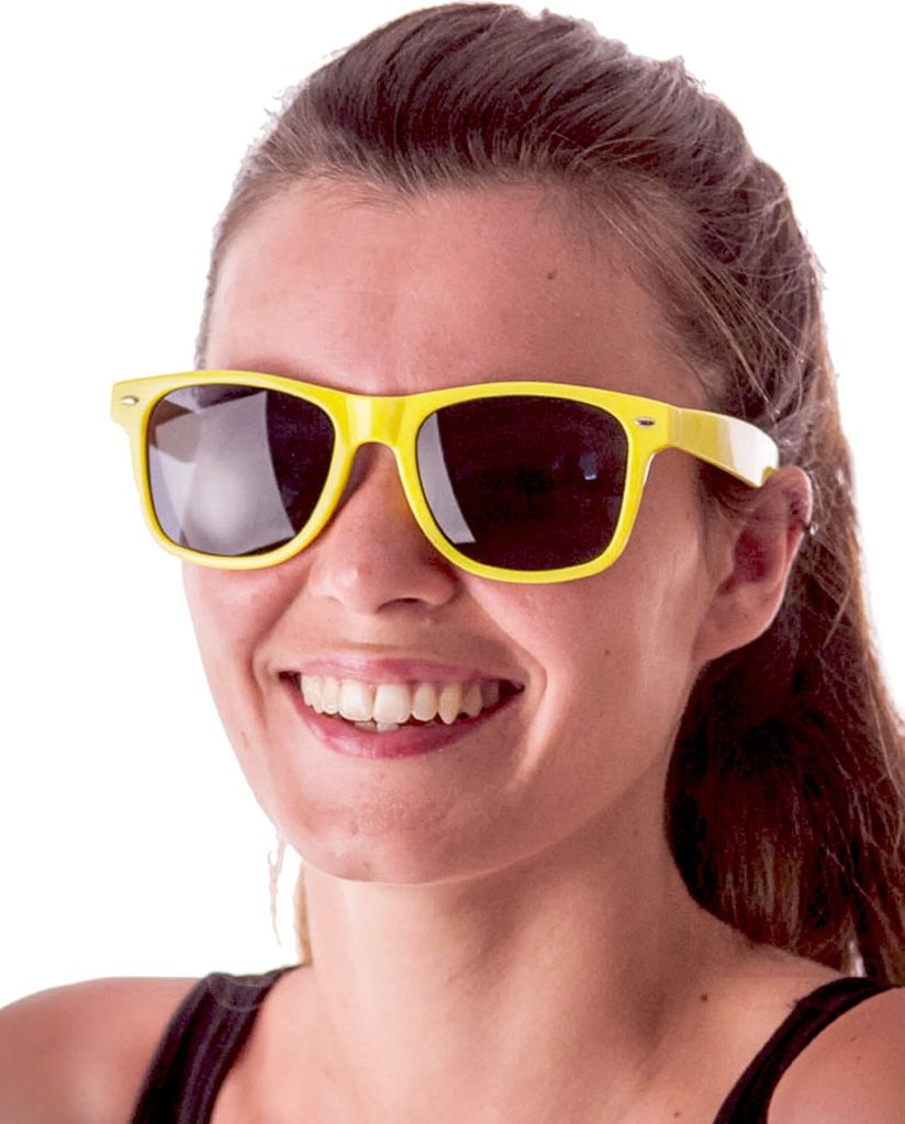 Stylishe Sonnenbrille für Erwachsene neongelb - Einheitsgröße