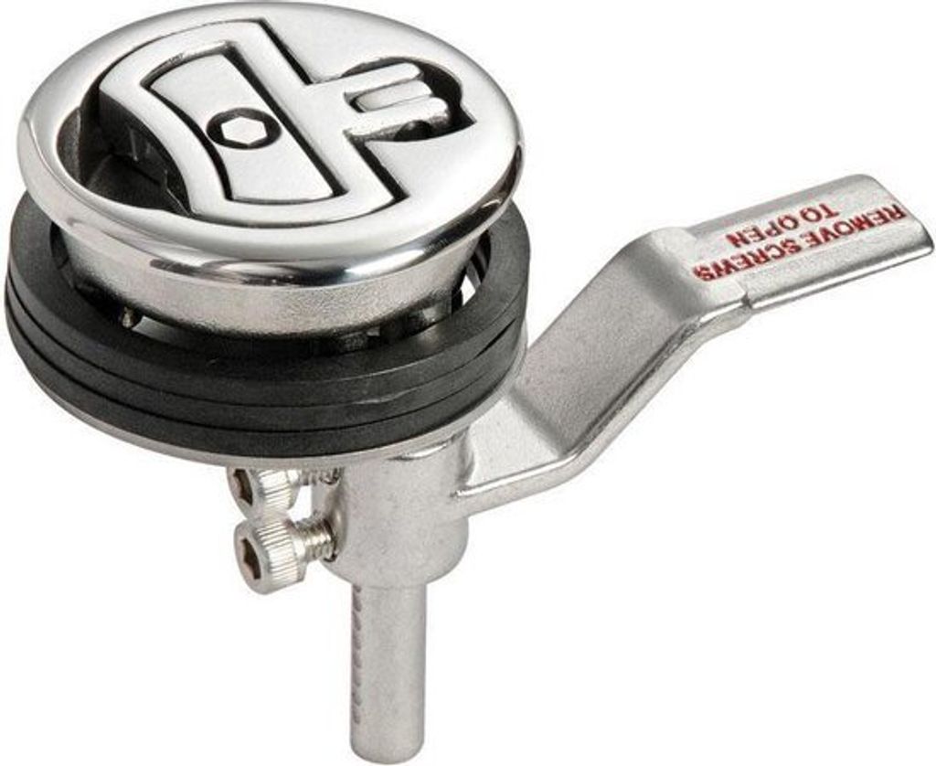 Luken Verschluß AISI316 mit Schloß Ø60 mm , 1 Stück