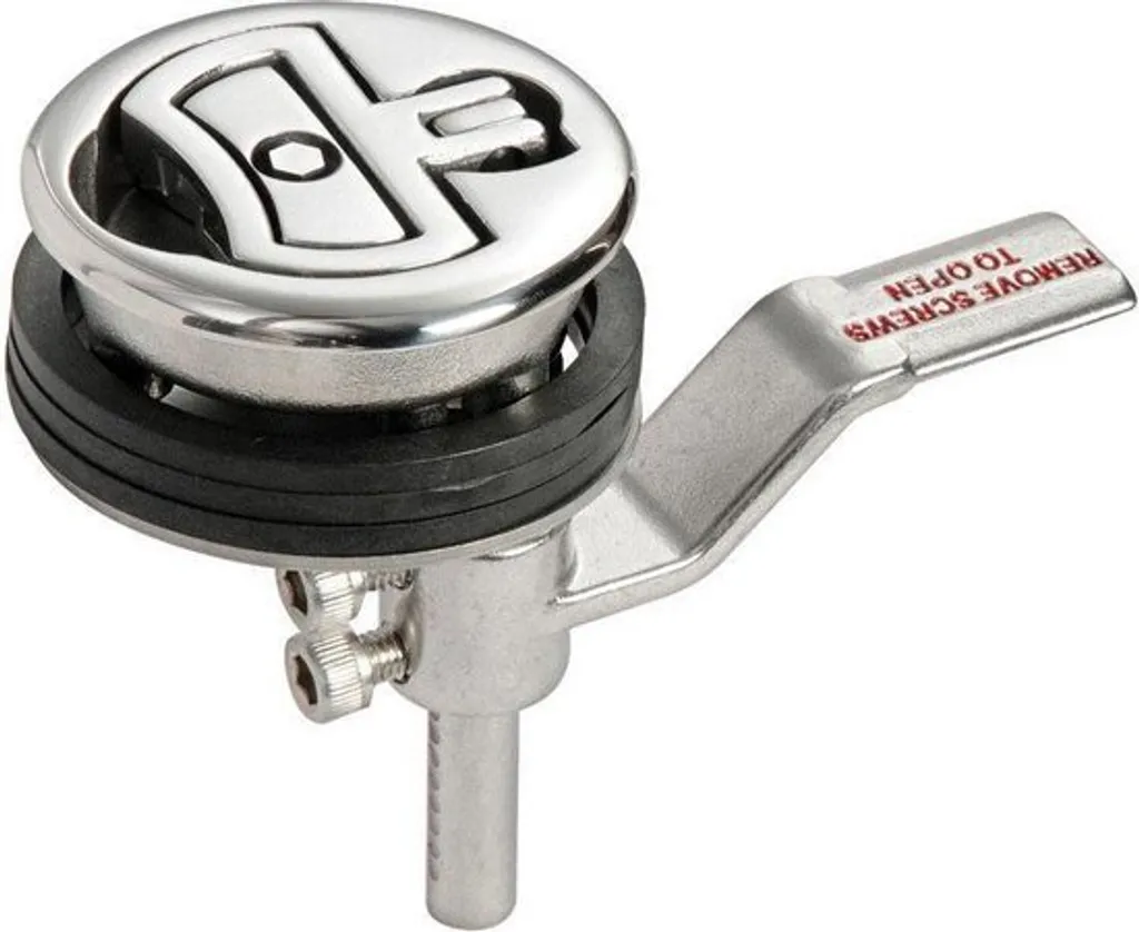 Fermeture trappe Ø 60 mm anti-corrosion AISI 316 avec clé de sécurité