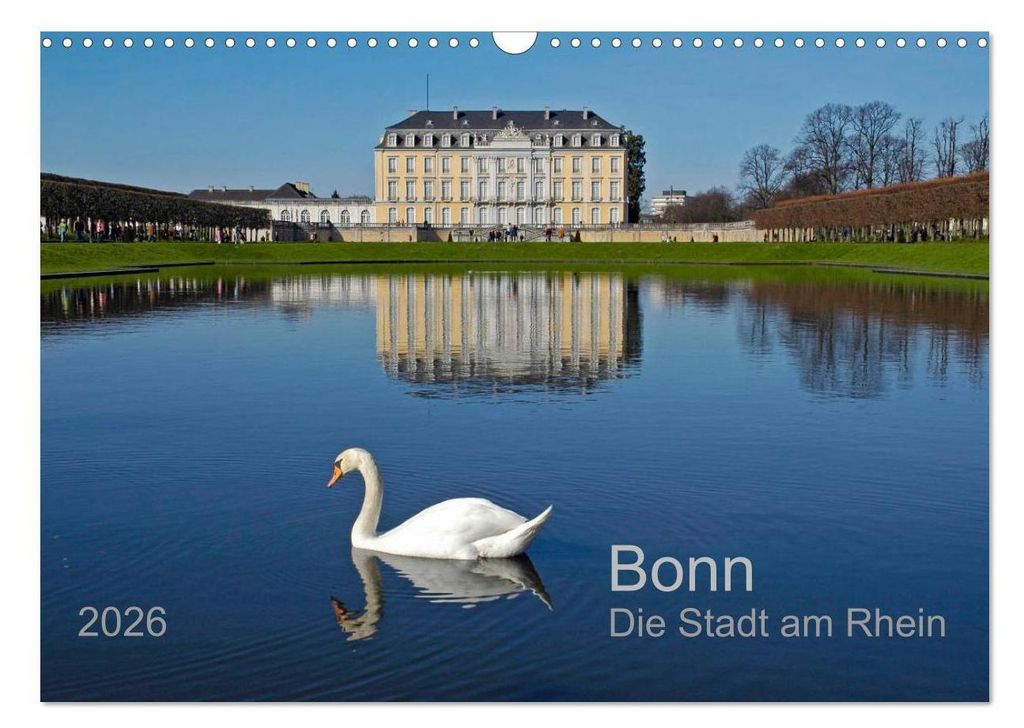 Bonn Die Stadt am Rhein (Wandkalender 2026 DIN A3 quer), CALVENDO Monatskalender