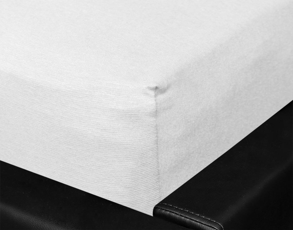 Bettwaren-Shop Spannbettlaken für Familienbetten 270x200 cm silber