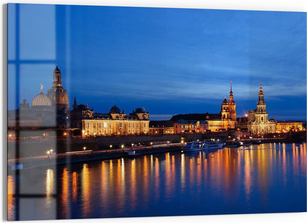 DEQORI Magnettafel Glas 90x60 cm 'Dresdner Abendglanz' beschreibbar Whiteboard Küche