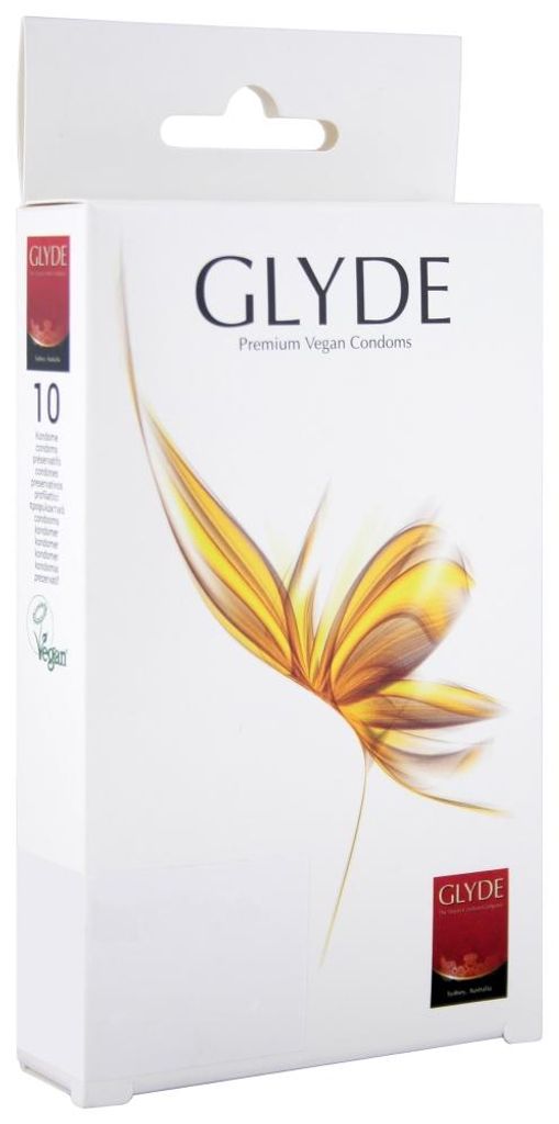 10x Glyde Vanilla Kondome Vegan mit Aroma Vanille - Produktbild 