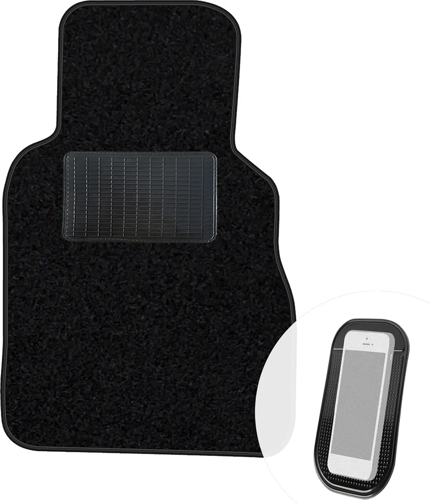 Tappeti Auto In Moquette SPRINT04820 Per Kia Soul II 2014- Nero Con Bordatura Bicolore E Antiscivolo - 2