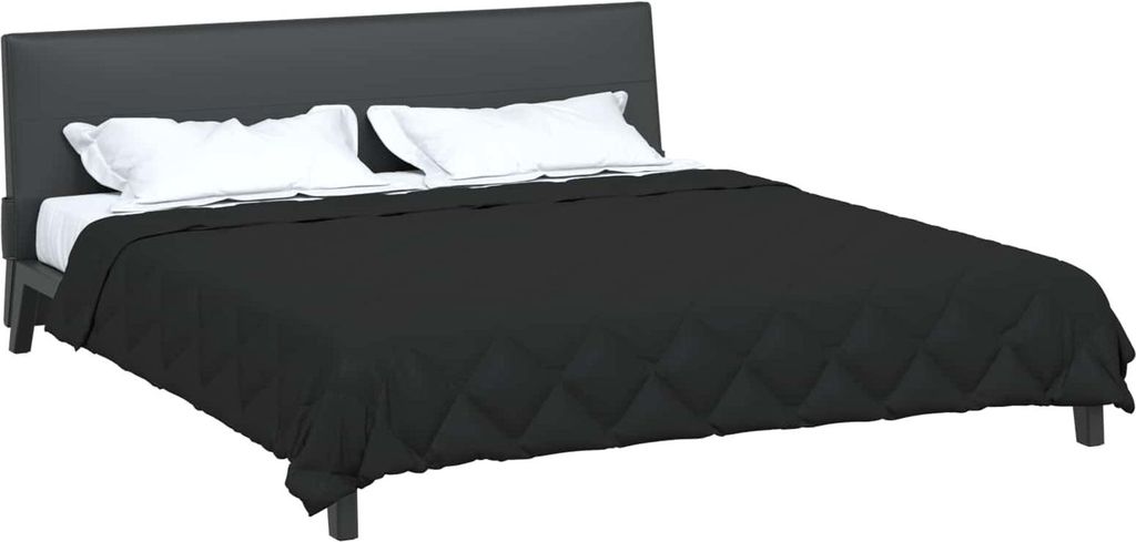 "Winter Sale" Bettwäschen - Schwarz Sommerdecke Schwarz 220x260cm Mikrofaser DE8395021