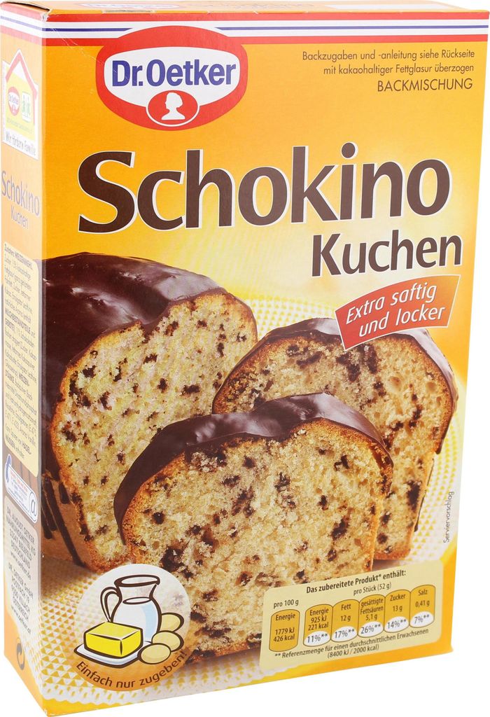Dr. Oetker Schokino Kuchen Extra saftig und locker Produktbild 