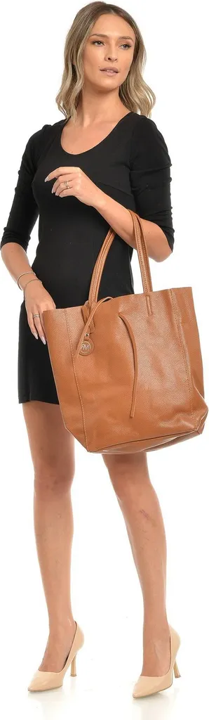 Sac à main cabas Roberta M Cognac RM 1847 collection hiver 2025