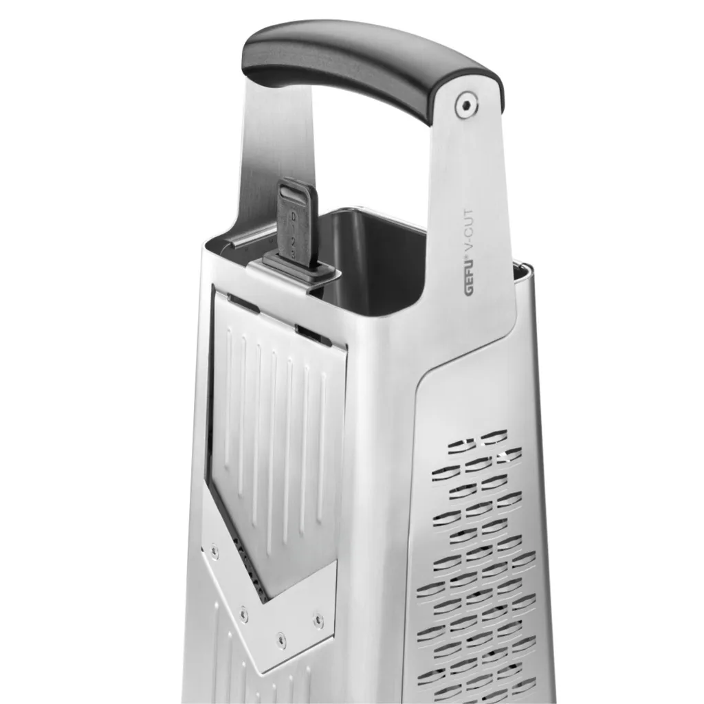 Grattugia GEFU V-CUT: L'Affettatrice Tuttofare in Acciaio Inox