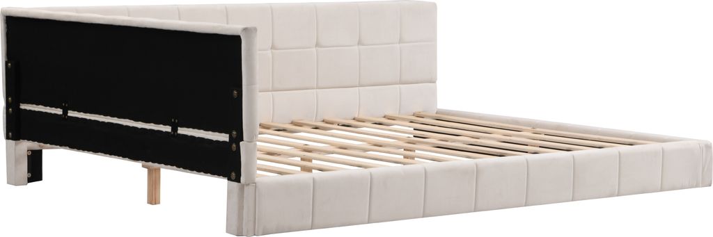 Flieks Schlafsofa Sofabett 140x200cm, Polsterbett mit Produktbild 6