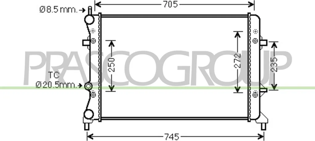 Stop surchauffe Jetta IV : Radiateur VG424R001 fiable et facile à poser