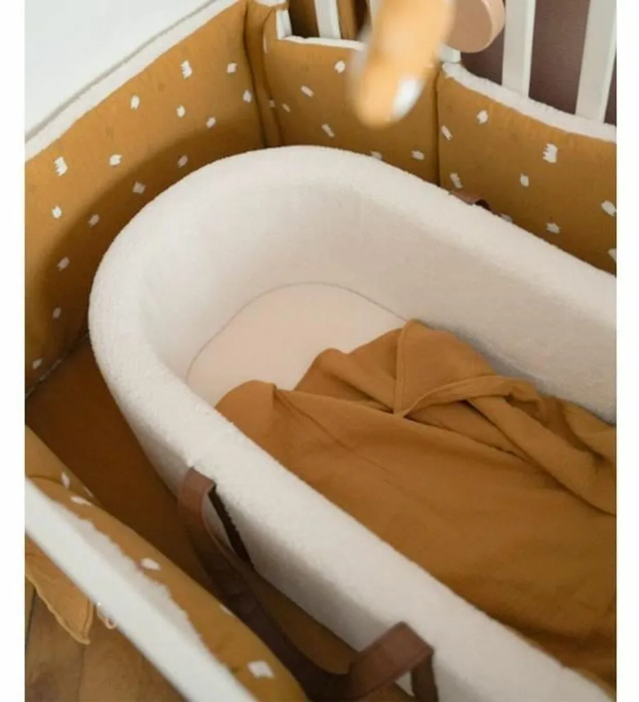 Lit bébé Domiva blanc 60x120 cm - Mobilier chambre enfant de qualité