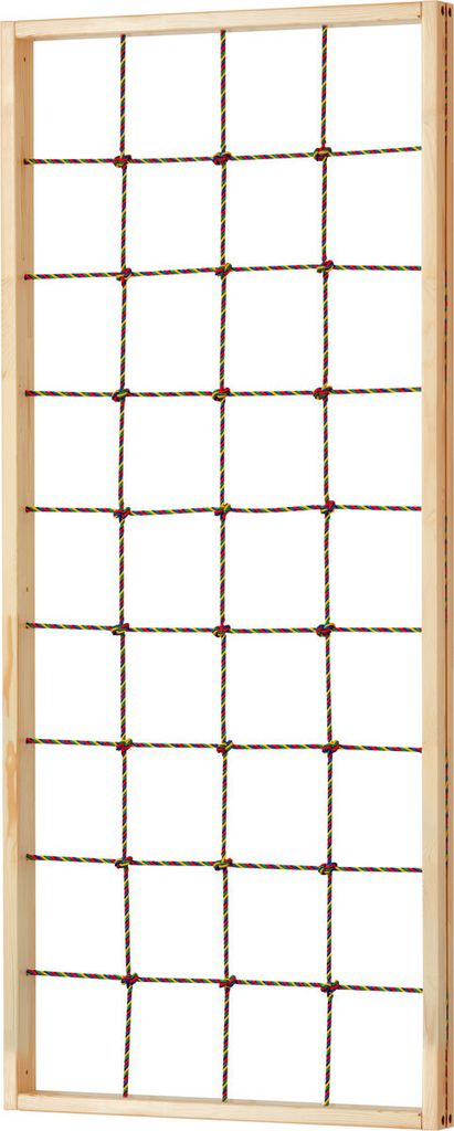 Kletternetz mit Rahmen Klettergerüst Kletterwand Kinder Kindergarten, 180x36 cm