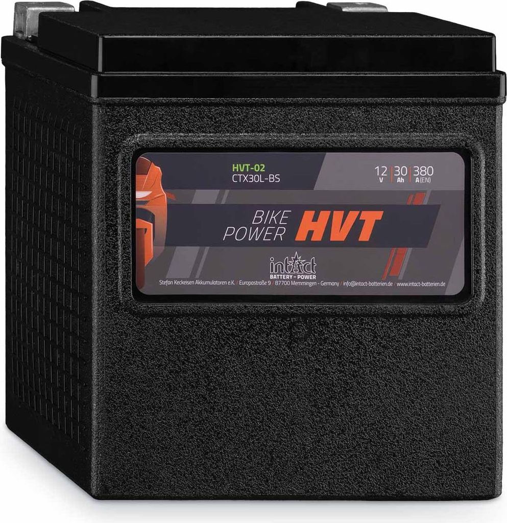 intAct Bike-Power Motorradbatterie HVT YIX30L-BS 12V 30Ah Produktbild 
