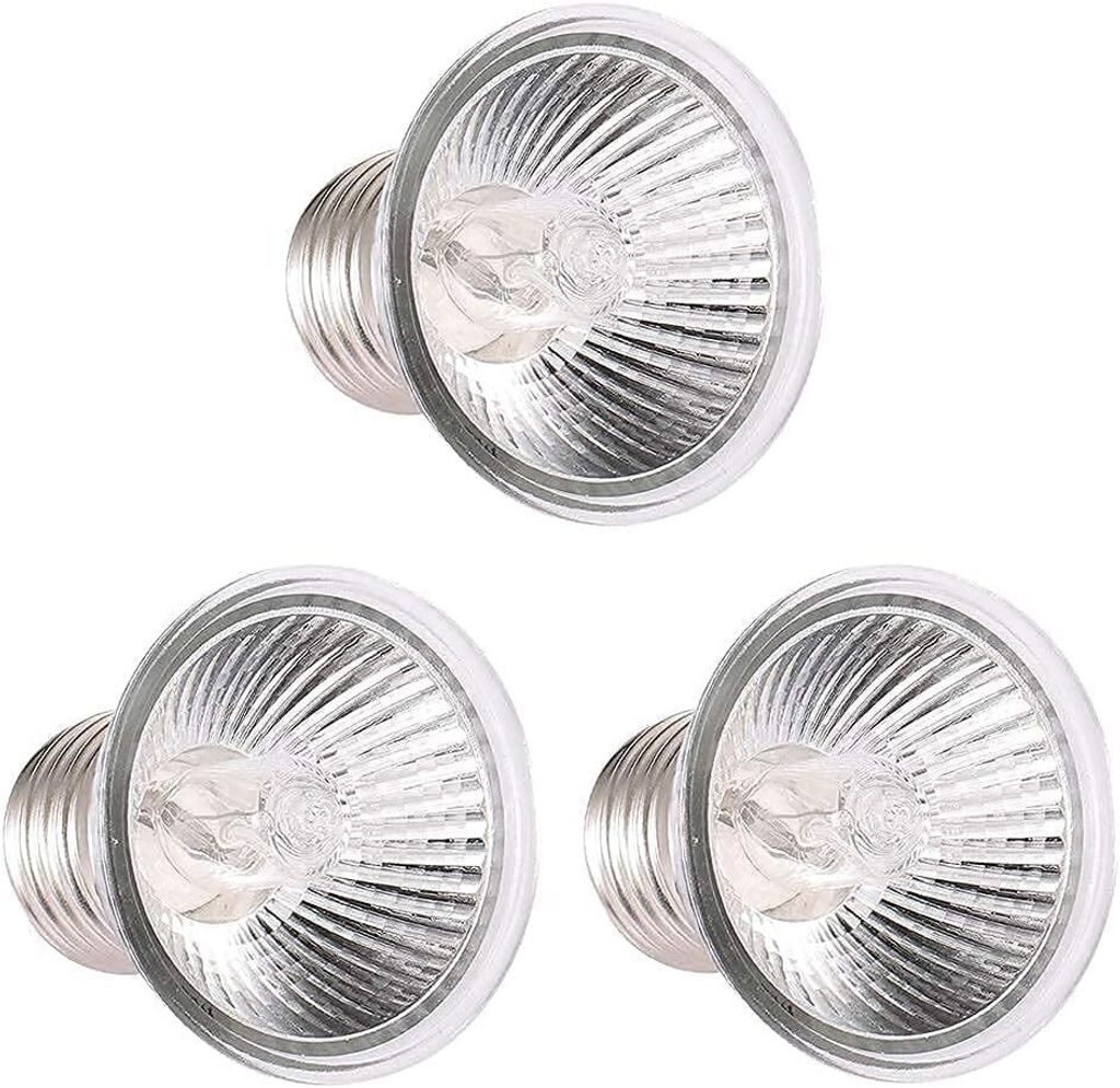 Schildkröte Wärmelampe Terrarium 25W E27 Dimmbar 220V, Reptilien Wärmelampe Heizung für Schildkröte, Eidechsen, Aquarien, 3 Stück